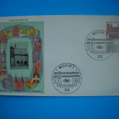 HOPCT PLIC S FDC 798 GERMANIA CLADIRI VECHI SEC XII BERLIN 1967 -GERMANIA