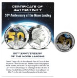 SOLOMON ISLANDS - 2019 MOON LANDING - Moneda Comemorativa, Australia si Oceania, Cupru-Nichel