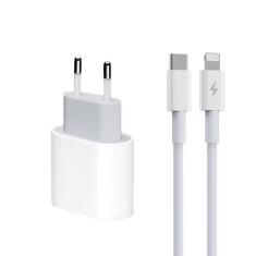Incarcator pentru compatibila iPhone 14/13/12/11/iPad/AirPods, Cablu USB-C Lightning, Adaptor Retea cu
