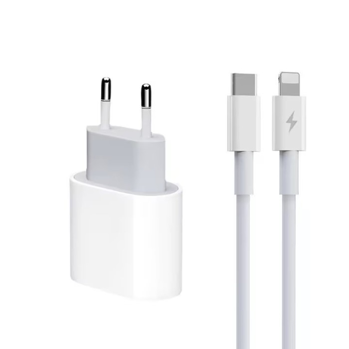 Incarcator pentru compatibila iPhone 14/13/12/11/iPad/AirPods, Cablu USB-C Lightning, Adaptor Retea cu