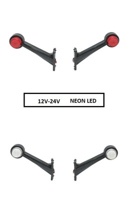Set Lampi gabarit laterale LED NEON rosu-alb 12V-24V foto