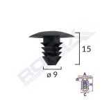 CLIPS TAPITERIE PENTRU GRUP VAG 9X15MM - NEGRU SET 10 BUC 61838