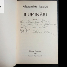 Alexandru Ivasiuc Iluminari cu dedicatie si autograf