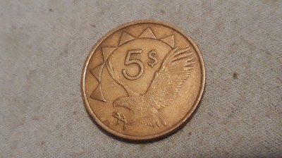 5 dollar 1993 Namibia foto