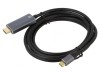 Adaptor HDMI 2.0 la USB-C 1,8m Negru-Gri
