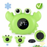 Termometru de baie digital tip Rac pentru bebelusi si copii, afisaj LED, Verde, masurare precisa a temperaturii apei, plutitor impermeabil, material n