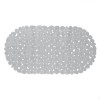 Covoras Baie Antiderapant Pietre Gri 68x35 cm PVC - Siguranta si Confort