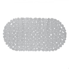 Covoraș Antiderapant, Model Pietre, Culoare Gri, Dimensiuni 68x35 cm, Material PVC