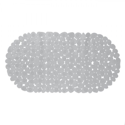 Covoraș Antiderapant, Model Pietre, Culoare Gri, Dimensiuni 68x35 cm, Material PVC foto