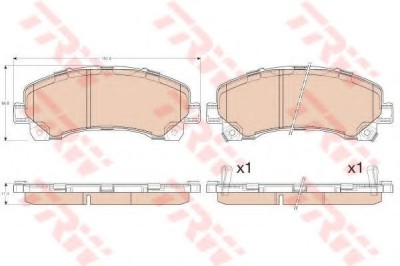 Set placute frana,frana disc ISUZU D-MAX platou / sasiu (8DH) (2007 - 2016) TRW GDB3545 foto
