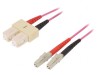 Patch Cord Fibră Optică OM4 LC/UPC-SC/UPC 2m Violet