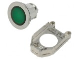 Comutator apăsare 30mm verde IP66