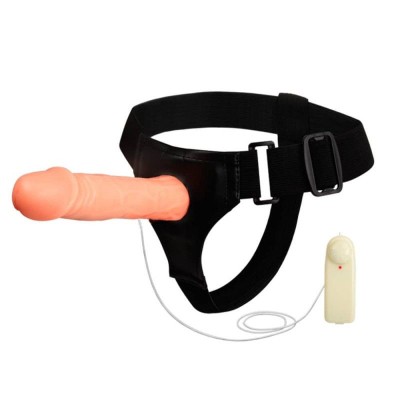 Strap-on cu vibratii 17cm foto