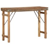 vidaXL Masă consolă, 110x35x76 cm, lemn masiv reciclat