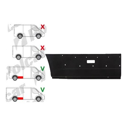 Segment reparatie aripa spate Citroen Jumper (250), 09.2006-08.2014, Fiat Ducato (250), 09.2006-08.2014; Peugeot Boxer (250), 09.2006-08.2014, Ram Pr foto