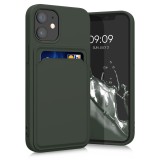 Husa Kwmobile pentru Apple iPhone 12 Mini, Silicon, Verde, 55111.80, Carcasa