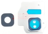 Geam Camera cu Rama Argintie Samsung Galaxy S8 Plus (S8+) G955F - Inlocuire Obiectiv