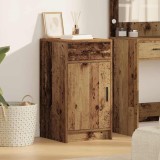 vidaXL Bufet cu sertar Lemn vechi 40 x 40.5 x 75 cm Lemn compozit