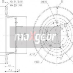 Disc frana pentru KIA Sorento I (JC) KIA Sorento I (JC) ( 08.2002 - ...)