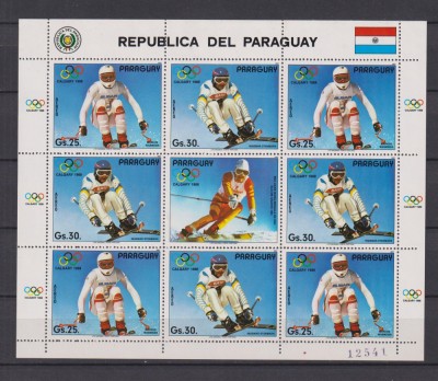 PARAGUAY 1987 SPORT MI. KLB 4114-4115 MNH foto
