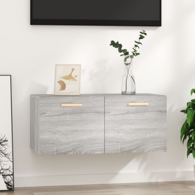 vidaXL Dulap de perete, gri sonoma, 80x35x36,5 cm, lemn compozit 817604 foto