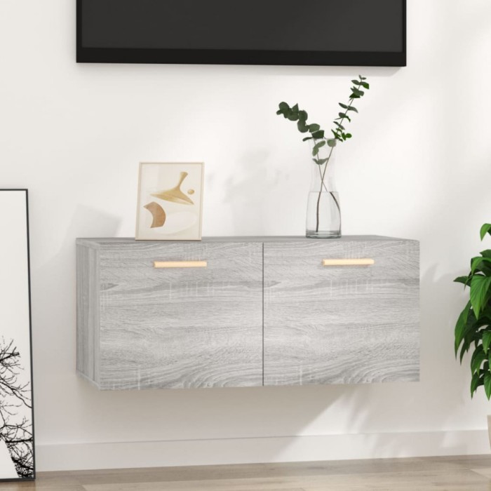 vidaXL Dulap de perete, gri sonoma, 80x35x36,5 cm, lemn compozit 817604