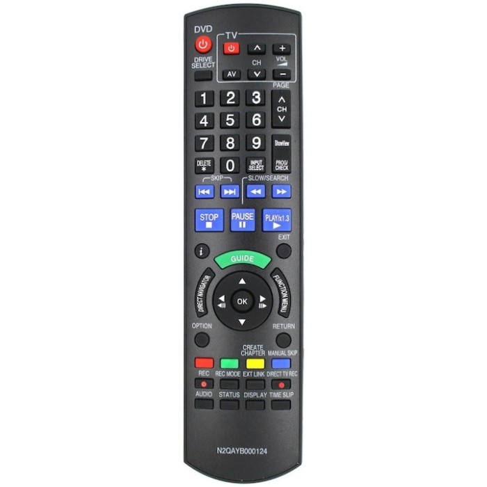 Telecomanda pentru Panasonic N2QAYB000124, x-remote, Negru