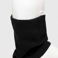 Eivy fular impletit Adjustable Fleece femei, culoarea negru, neted