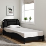 VidaXL Cadru de pat fără saltea țesătură neagră 80x200 cm