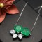 Lantisor Din Argint Smarald Verde Arg391E