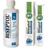 Pachet BiSeptol Apa de Gura cu Albastru de Metilen si Eucalipt 480ml + Pasta de Dinti cu Bicarbonat de Sodiu si Argint Ionic 75ml