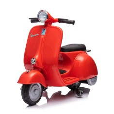 Scuter electric Piaggio VESPA 150 VL1T 110W 12V 7Ah, roti moi, scaun tapitat, rosu