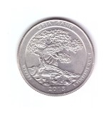 Moneda SUA 25 centi/quarter dollar 2013 D, Nevada Great Basin, stare buna, curata