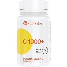 C 1000 + Megadoză de Vitamina C cu Vitamina C 1000 mg din Macese Organice (30 tablete) - Calivita
