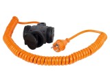 Prelungitor Alimentare AS SCHWABE 3G1,5mm&sup2; Portocaliu 3 Prize Cod 70414