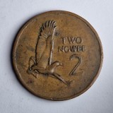 Monedă 2 Ngwee 1968 - Zambia