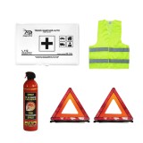 Cumpara ieftin Pachet Siguranta Rutiera Stingator, Trusa Medicala, 2 Triunghi reflectorizant si Vesta reflectorizanta, Mega Drive