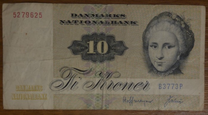 10 kroner 1972, Danemarca