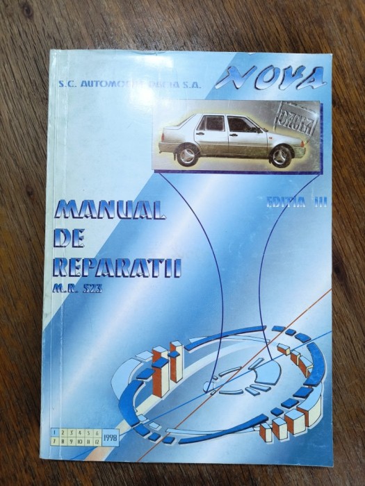 Manual de reparatii M.R. 523 Dacia Nova / R7P4S