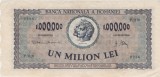 Bancnotă Rom&acirc;nia 1.000.000 lei 16 aprilie 1947, seria F.1139 nr. 0236