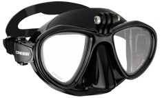 Masca de scufundari CRESSI Metis Action Cam cu suport pentru camera video, marime universala - RESIGILAT