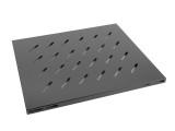Polita fixa 19 1U 465x515 mm, max. 120 kg, negru