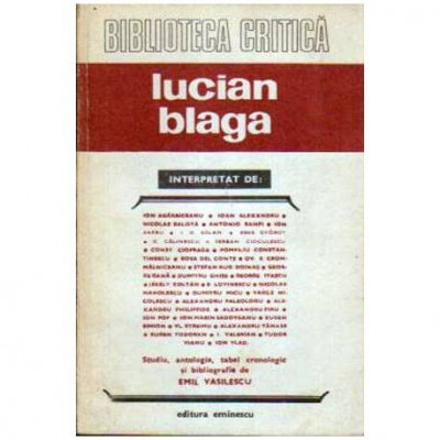 Emil Vasiliu - Lucian Blaga - 105792 foto