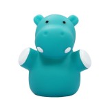 Lampa de veghe Reer Mini Zoo, 5,5 x 5,3 x 8,5 cm, LED, IP20, lumina alba, forma hipoptam, Albastru