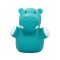 Lampa de veghe Reer Mini Zoo, 5,5 x 5,3 x 8,5 cm, LED, IP20, lumina alba, forma hipoptam, Albastru