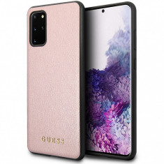 Husa Plastic - TPU Guess Iridescent pentru Samsung Galaxy S20 Plus G985 / Samsung Galaxy S20 Plus 5G G986, Roz GUHCS67IGLRG