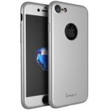 Husa apple iphone 7 ipaky full cover 360 argintiu + folie cadou, Flippy