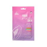Masca Servetel Vegana pentru Stralucire, cu Papayaluronic, Your Gorgeous Skin, 25 ml