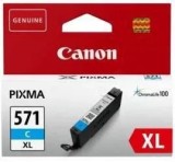 Cartus cerneala Canon CLI-571XL, cyan, capacitate 11ml, pentru Canon Pixma