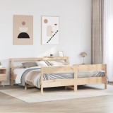 Cumpara ieftin Cadru de pat fără saltea, 180x200 cm, lemn masiv pin